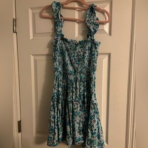 Blue floral American Eagle dress